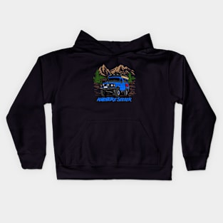 Land Cruiser Adventure Seeker - Blue Kids Hoodie